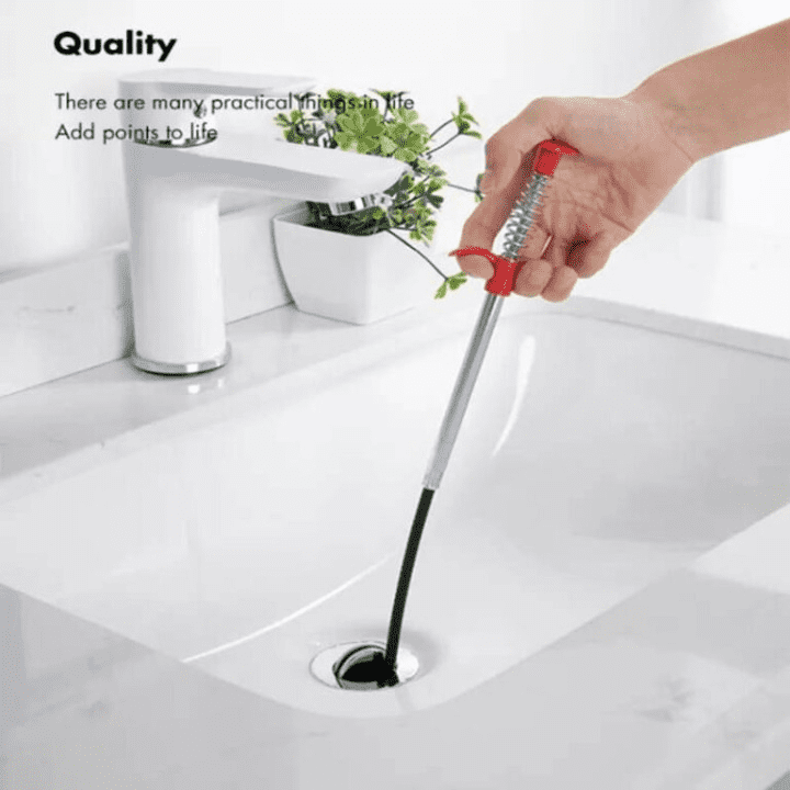 Stainless Steel Sink Wire Drain Cleaner | 60cm Spring Cleaning Stick - Image 5